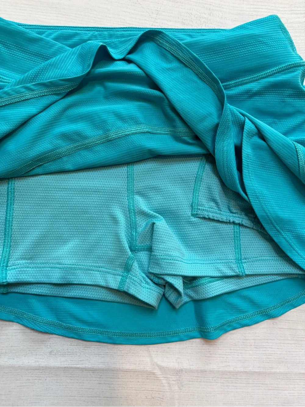 Athleta Teal Tiered Performance Skort